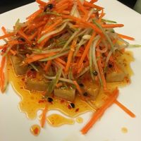 Thai style tofu with passion fruit sauce  at The Origin in Kuala Lumpur