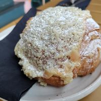 Delicious coconut, almond, chocolate croissant at Tiger Eats Carrot in Brighton