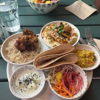 Dansak Thali with Tofu   at Tiger Eats Carrot in Brighton