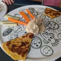 Savoury pancakes at Tiger Eats Carrot in Brighton