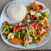 Szechuan veg at Taste of Asia in Budva