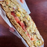 Untuna Chickpea Salad Sandwich 🥪 💥  at Healthy Gourmet To-Go in Saugerties