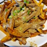 Vegan poutine at Franktuary in Pittsburgh