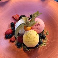 Sorbet ice (very nice) at Magnolia in Rhenen