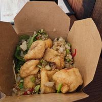 Portion of tofu at Salt & Pepper in Manchester