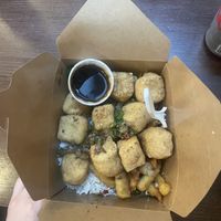 Salt and Pepper tofu box  at Salt & Pepper in Manchester