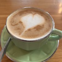 Flat white with oat milkk  at Ocho in Inveraray