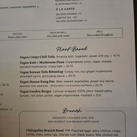 Current Vegan options at Earls Kitchen + Bar in Burlington