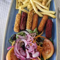 Vegetable sticks 😋 at El Pato in Menorca