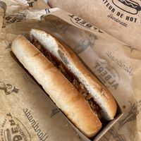 Classic Hotdog made vegan (without cheese)  at Monsieur Albert in Nice