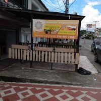 View from sidewalk at Comedor Vegetariano El Mandala in Palmira