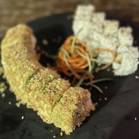 Crunchy veggie roll and Tico veggie roll  at Sushi at Home in Jaco