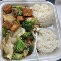 Sizzling tofu and vegetable   at Tempura Japanese Restaurant in North Platte