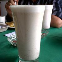housemade almond milk, served with or without stevia at El Champinon in Pereira