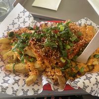 Kimchi friesd  at Astro Fries in Basel