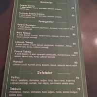 Menú 2022 at Arze in Istanbul