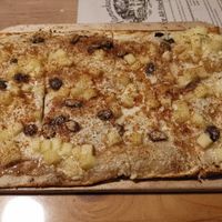 Flammkuchen Apfel, vegan at Flammkuchenhaus in Saarbrucken