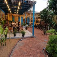 Entrance and outdoor seating area  at Chickpea Eatery Thuan Chay in Hoi An