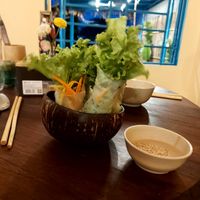 Fresh vegan spring rolls at Chickpea Eatery Thuan Chay in Hoi An
