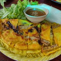 Pancakes de arroz at Chickpea Eatery Thuan Chay in Hoi An