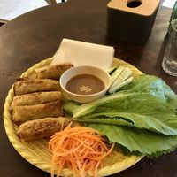 Crispy spring rolls  at Chickpea Eatery Thuan Chay in Hoi An