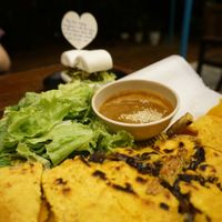 Bánh Xèo: sooo good! at Chickpea Eatery Thuan Chay in Hoi An