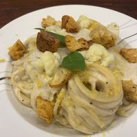 Creamy cauliflower pasta   at Chickpea Eatery Thuan Chay in Hoi An