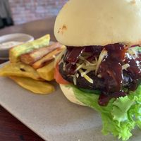 Smoky bbq burger  at Chickpea Eatery Thuan Chay in Hoi An