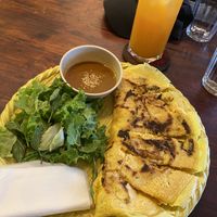 Vietnamese pancake  at Chickpea Eatery Thuan Chay in Hoi An