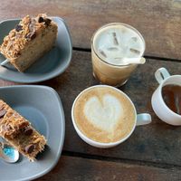 Coffees and cake   at Chickpea Eatery Thuan Chay in Hoi An