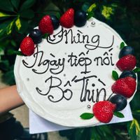 Vegan birthday cake in CHICKPEA EATERY, HOI AN at Chickpea Eatery Thuan Chay in Hoi An