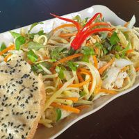 Vegan "chicken" salad (cooking class) at Chickpea Eatery Thuan Chay in Hoi An