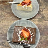 Cheesecake and Brownie  at Chickpea Eatery Thuan Chay in Hoi An