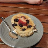 Cheesecake at Chickpea Eatery Thuan Chay in Hoi An