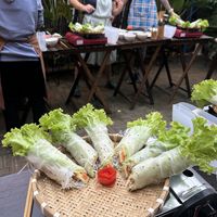 Cooking class - fresh spring rolls  at Chickpea Eatery Thuan Chay in Hoi An