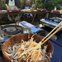 Cooking class - tofu skin salad  at Chickpea Eatery Thuan Chay in Hoi An