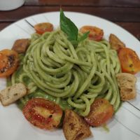 Pesto pasta 👌🏽 at Chickpea Eatery Thuan Chay in Hoi An