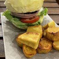 Burger (was good but nothing special)  at Chickpea Eatery Thuan Chay in Hoi An