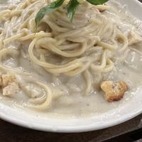 Alfredo pasta (was good but nothing special)  at Chickpea Eatery Thuan Chay in Hoi An