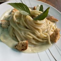 Creamy cauliflower pasta   at Chickpea Eatery Thuan Chay in Hoi An