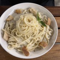 Creamy pasta   at Chickpea Eatery Thuan Chay in Hoi An