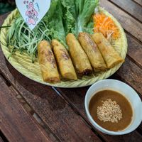 fried spring rolls at Chickpea Eatery Thuan Chay in Hoi An