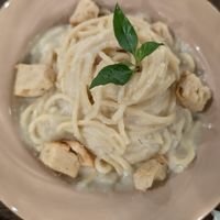 Spaghetti with cauliflower at Chickpea Eatery Thuan Chay in Hoi An