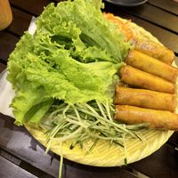 Vietnamese spring rolls  at Chickpea Eatery Thuan Chay in Hoi An