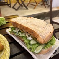 Falafel sandwich  at Chickpea Eatery Thuan Chay in Hoi An