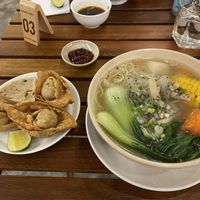 Wonton soupp  at Chickpea Eatery Thuan Chay in Hoi An