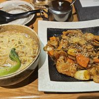 Kimchi stir-fry at Chimaki in Tokyo