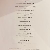 Menu brioches at Brioche Atelier in Gembloux