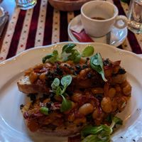 Mediterranean toast at Little Bay in Belgrade