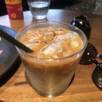 Ice latte   at Java Whiskers Cat Café in Stockholm